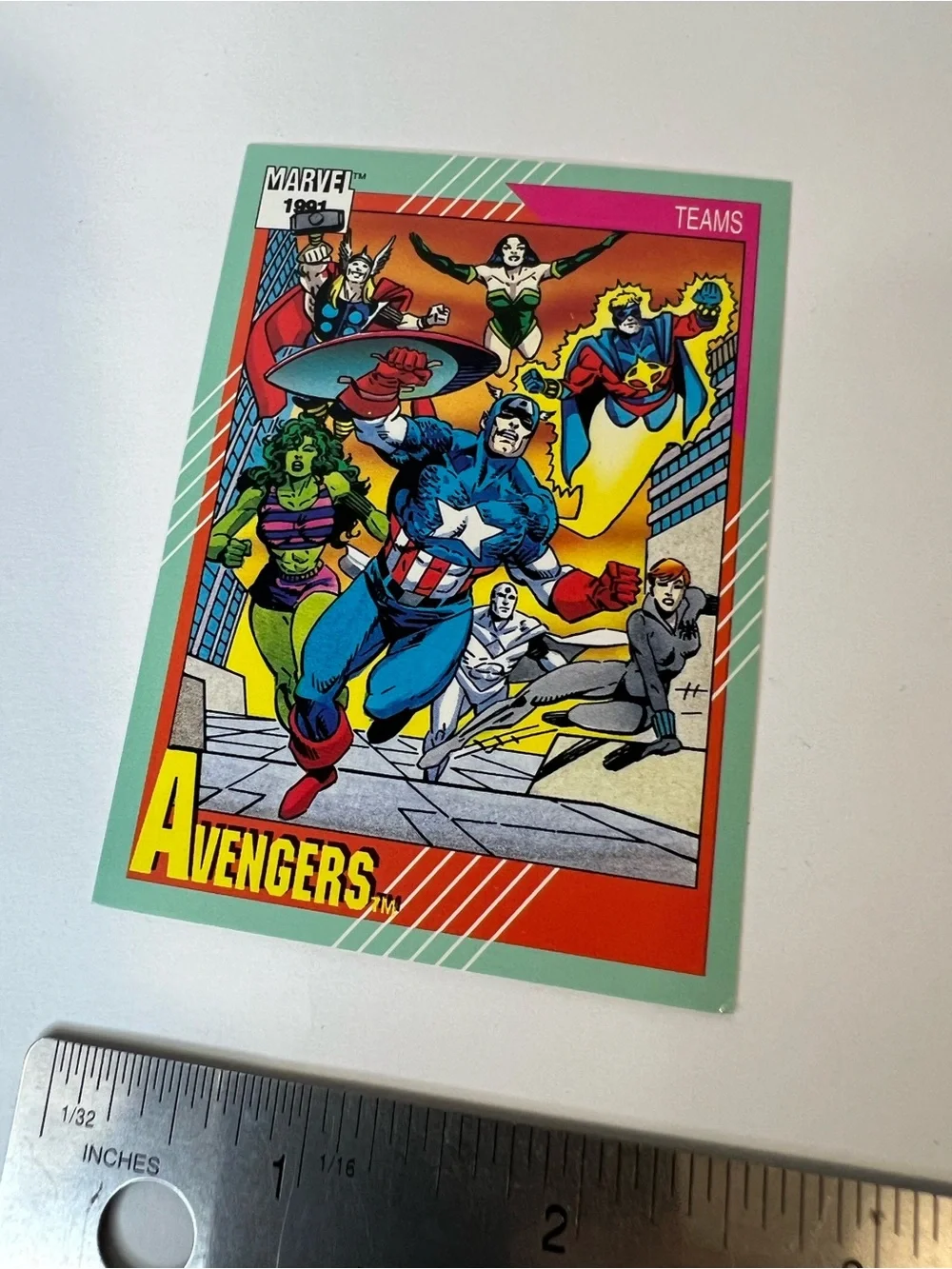 1991 IMPEL MARVEL TEAMS CARD #151 AVENGERS